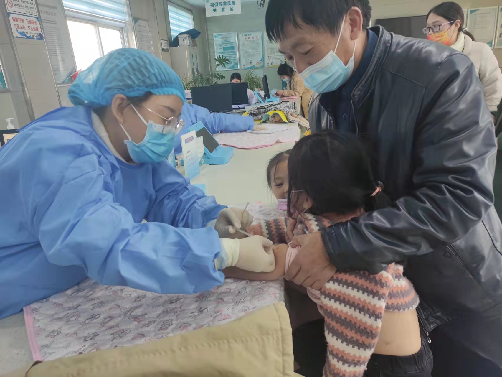 盱眙县铁佛镇中心幼儿园幼儿接种新冠疫苗简报