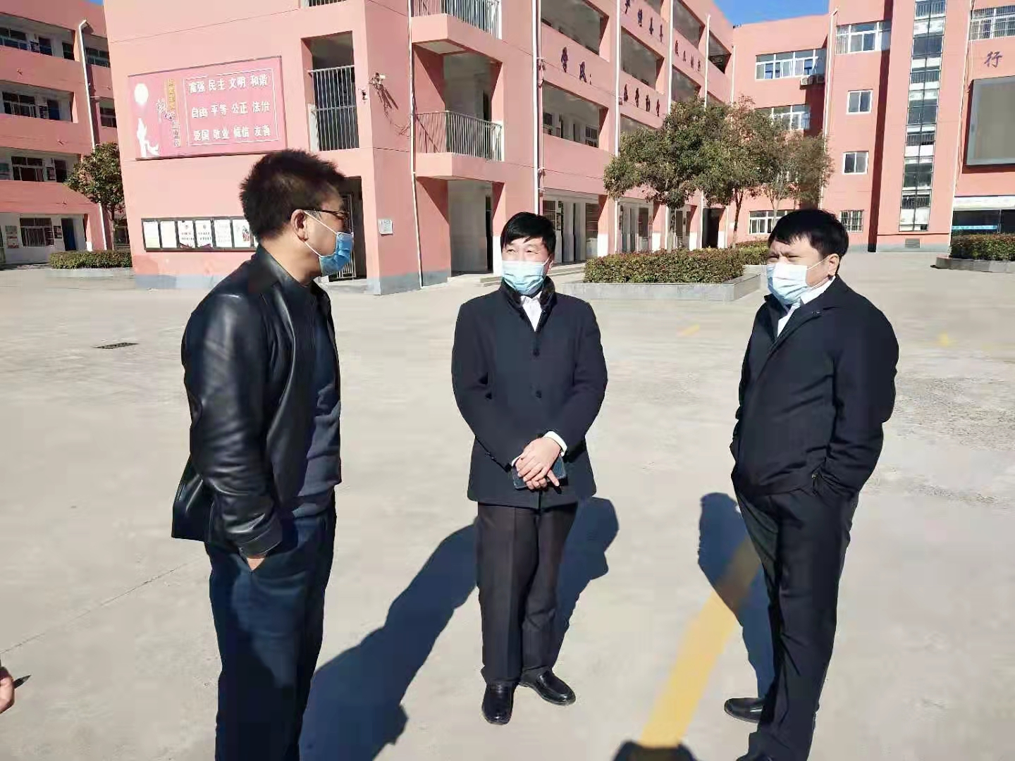 盱眙县教育部门领导深入鲍集小学调研