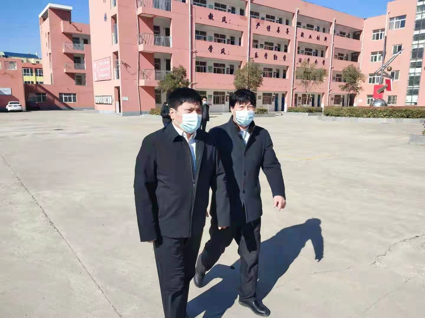 盱眙县教育部门领导深入鲍集小学调研