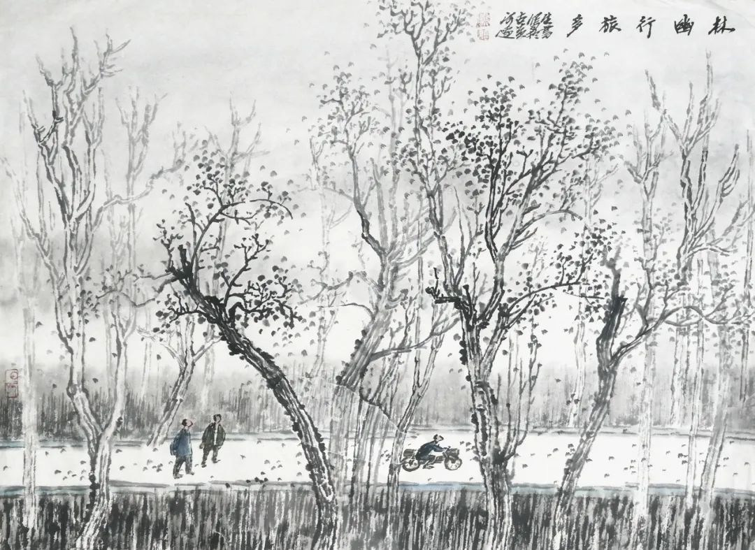 陈生书:古黄河风光带杂树林写生小记