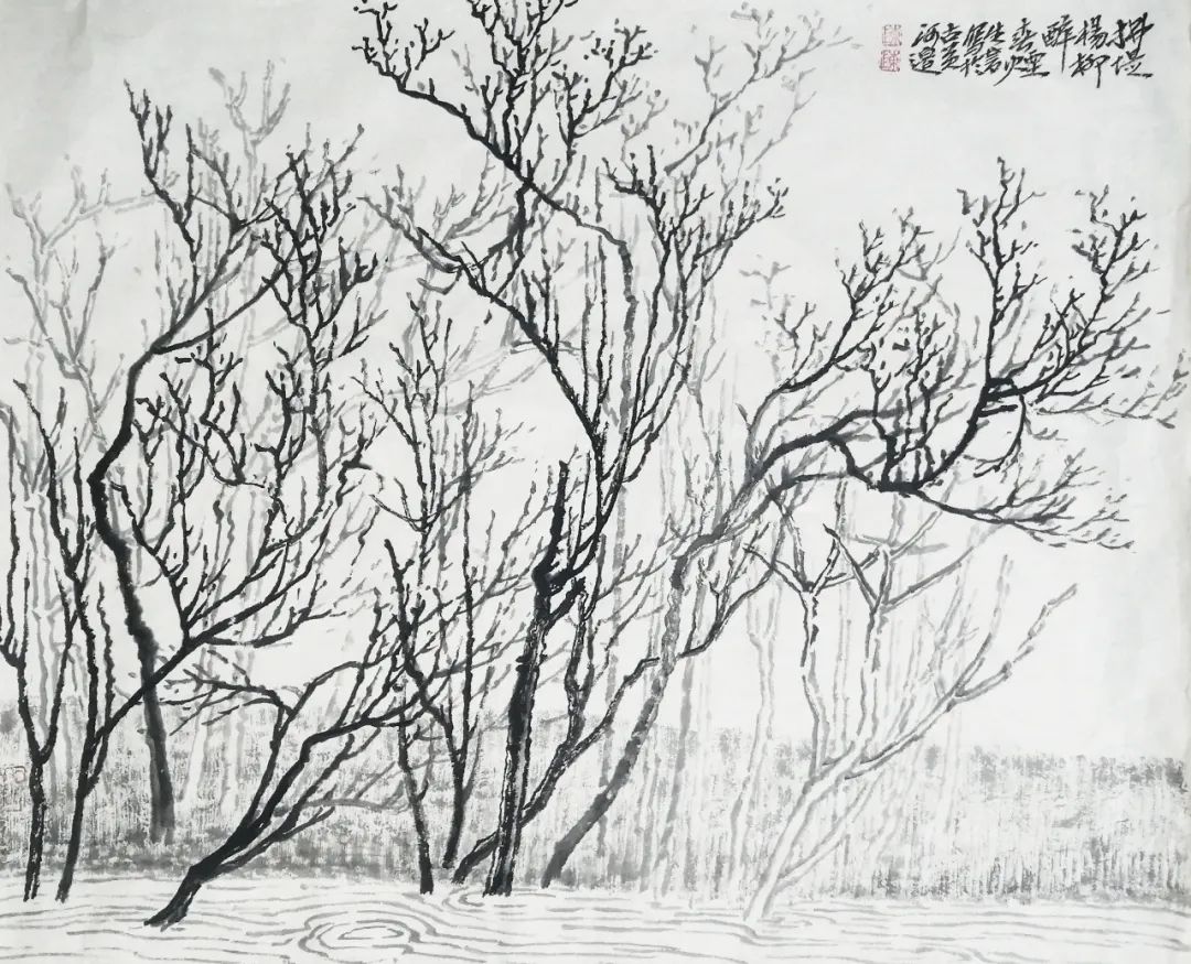 陈生书:古黄河风光带杂树林写生小记